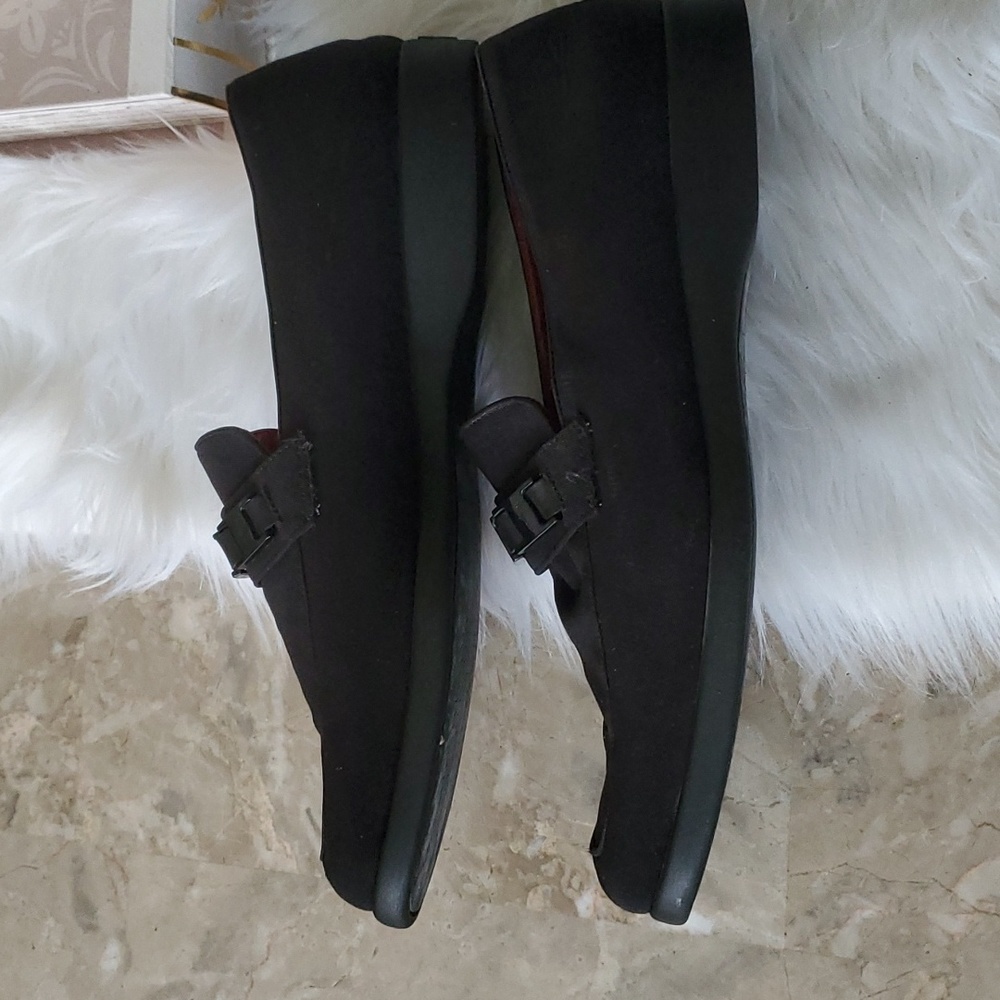 Salvatore ferragamo sport  black canvas slipon loafers size 11B - Picture 3 of 17